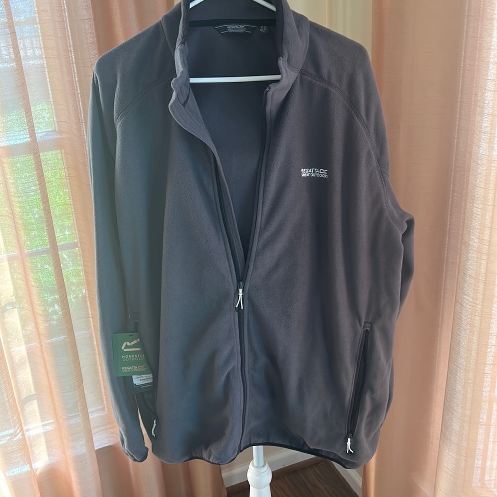 NWT Men’s Regatta full zip fleece jacket size 3XL